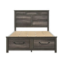  Size_California King -- Lenior 1342K-1CK* California King Platform Bed with Footboard Storage IMAGE 2
