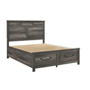  Size_California King -- Lenior 1342K-1CK* California King Platform Bed with Footboard Storage IMAGE 4