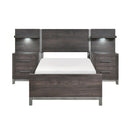  Color_  Size_Twin  -- Zephyr 1577DGT-1*WB 5pc Set Twin Wall Bed (TB+2NS+2NS-P) IMAGE 1