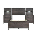  Color_  Size_Twin  -- Zephyr 1577DGT-1*WB 5pc Set Twin Wall Bed (TB+2NS+2NS-P) IMAGE 2