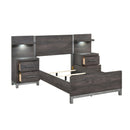  Color_  Size_Twin  -- Zephyr 1577DGT-1*WB 5pc Set Twin Wall Bed (TB+2NS+2NS-P) IMAGE 6