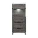  Homelegance Zephyr 1577DG-4P* Night Stand with Wall Panel IMAGE 1