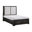  Size_King -- Homelegance Gilbert Upholstered Platform Bed with Storage IMAGE 3