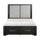  Size_California King -- Gilbert 1381K-1CK* California King Platform Bed with Footboard Storage IMAGE 1