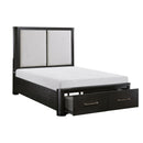  Size_Queen -- Gilbert 1381-1* Queen Platform Bed with Footboard Storage IMAGE 7