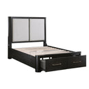  Size_Queen -- Gilbert 1381-1* Queen Platform Bed with Footboard Storage IMAGE 8