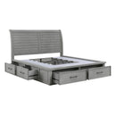  Color_  Size_King  -- Logandale 1559DGK-1EK* Eastern King Platform Bed with Storage Footboard and Side Rails IMAGE 8