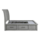  Color_  Size_California King  -- Logandale 1559DGK-1CK* California King Platform Bed with Storage Footboard and Side Rails IMAGE 6
