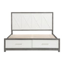  Size_California King -- Rowan 1366K-1CK* California King Platform Bed with Footboard Storage IMAGE 2