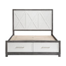  Size_Full -- Rowan 1366F-1* Full Platform Bed with Footboard Storage IMAGE 2