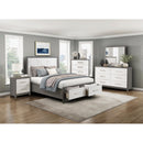  Size_Queen -- Rowan 1366-1* Queen Platform Bed with Footboard Storage IMAGE 12