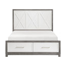  Size_Queen -- Rowan 1366-1* Queen Platform Bed with Footboard Storage IMAGE 1