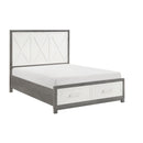  Size_Queen -- Rowan 1366-1* Queen Platform Bed with Footboard Storage IMAGE 3