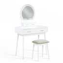  Homelegance Camilla 4565WH Dressing Table with Mirror IMAGE 1