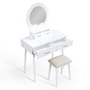  Homelegance Camilla 4565WH Dressing Table with Mirror IMAGE 3