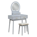  Homelegance Camilla 4565GY Dressing Table with Mirror IMAGE 1