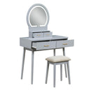 Homelegance Camilla 4565GY Dressing Table with Mirror IMAGE 2