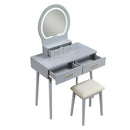 Homelegance Camilla 4565GY Dressing Table with Mirror IMAGE 3