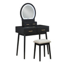  Homelegance Camilla 4565BK Dressing Table with Mirror IMAGE 1
