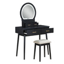  Homelegance Camilla 4565BK Dressing Table with Mirror IMAGE 2