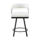  Homelegance Crowley 5565-24WT Swivel Counter Height Chair IMAGE 1