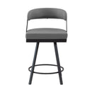  Homelegance Crowley 5565-24GY Swivel Counter Height Chair IMAGE 1