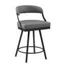  Homelegance Crowley 5565-24GY Swivel Counter Height Chair IMAGE 2