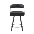  Homelegance Crowley 5565-24BK Swivel Counter Height Chair IMAGE 1