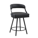  Homelegance Crowley 5565-24BK Swivel Counter Height Chair IMAGE 2