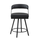  Homelegance Crowley 5565-24BK Swivel Counter Height Chair IMAGE 4