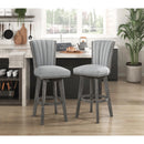  Homelegance Corvallis 5507-29GYS Swivel Pub Height Chair IMAGE 6