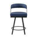  Homelegance Crowley 5565-24BU Swivel Counter Height Chair IMAGE 1