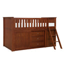  Homelegance Rowe B2013LLDC-1*BCDR Low Loft Bunk with Bookcase and Dresser IMAGE 1