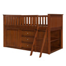  Homelegance Rowe B2013LLDC-1*BC2DR Low Loft Bunk with Bookcase and 2 Dressers IMAGE 4