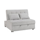  Homelegance Desmond 9707GRY-2CL Convertible Armless 2-Seater with Pull-out Bed and Charging Ports IMAGE 2