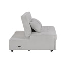  Homelegance Desmond 9707GRY-2CL Convertible Armless 2-Seater with Pull-out Bed and Charging Ports IMAGE 3