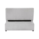  Homelegance Desmond 9707GRY-2CL Convertible Armless 2-Seater with Pull-out Bed and Charging Ports IMAGE 4