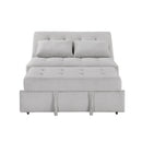  Homelegance Desmond 9707GRY-2CL Convertible Armless 2-Seater with Pull-out Bed and Charging Ports IMAGE 5