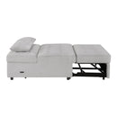  Homelegance Desmond 9707GRY-2CL Convertible Armless 2-Seater with Pull-out Bed and Charging Ports IMAGE 7