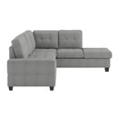  Homelegance Maston 9507GRY*3OT 3 pc Reversible Sectional with Drop-Down Cup Holders and Storage Ottoman IMAGE 4