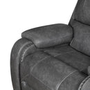  Manufacturer Color_Grey -- Newnan 8549GRY-1 Swivel Glider Reclining Chair IMAGE 11