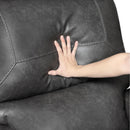  Manufacturer Color_Grey -- Newnan 8549GRY-1 Swivel Glider Reclining Chair IMAGE 12