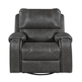  Manufacturer Color_Grey -- Newnan 8549GRY-1 Swivel Glider Reclining Chair IMAGE 1
