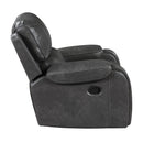  Manufacturer Color_Grey -- Newnan 8549GRY-1 Swivel Glider Reclining Chair IMAGE 3