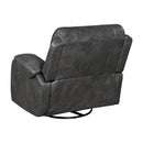  Manufacturer Color_Grey -- Newnan 8549GRY-1 Swivel Glider Reclining Chair IMAGE 4