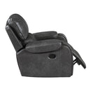  Manufacturer Color_Grey -- Newnan 8549GRY-1 Swivel Glider Reclining Chair IMAGE 8