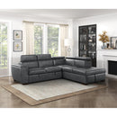  Homelegance Barre 8567GY*SC 2 pc Sectional with Pull-out Bed and Right Chaise with Hidden Storage, Adjustable Headrests IMAGE 11