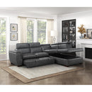  Homelegance Barre 8567GY*SC 2 pc Sectional with Pull-out Bed and Right Chaise with Hidden Storage, Adjustable Headrests IMAGE 12