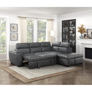  Homelegance Barre 8567GY*SC 2 pc Sectional with Pull-out Bed and Right Chaise with Hidden Storage, Adjustable Headrests IMAGE 13