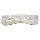  Homelegance Salida 9444HMP*6SCPWH 6 pc Modular Power Reclining Sectional with Power Headrests IMAGE 1